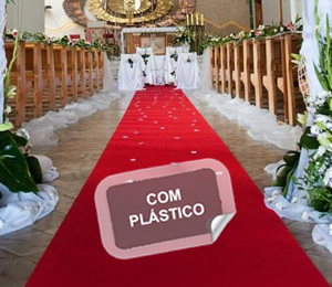 Tapete com plástico 1,01m longo